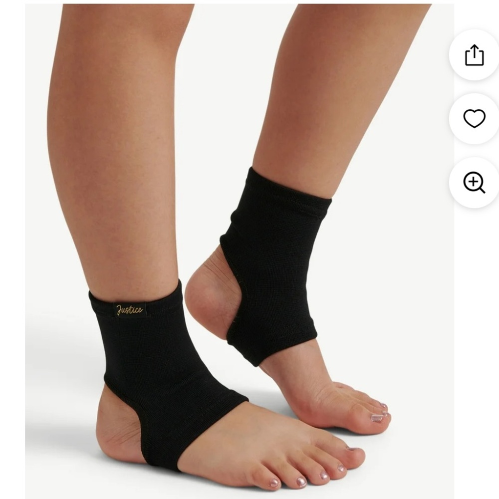 Justice Dance Gym 2 Girls Ankle Sleeves NWT